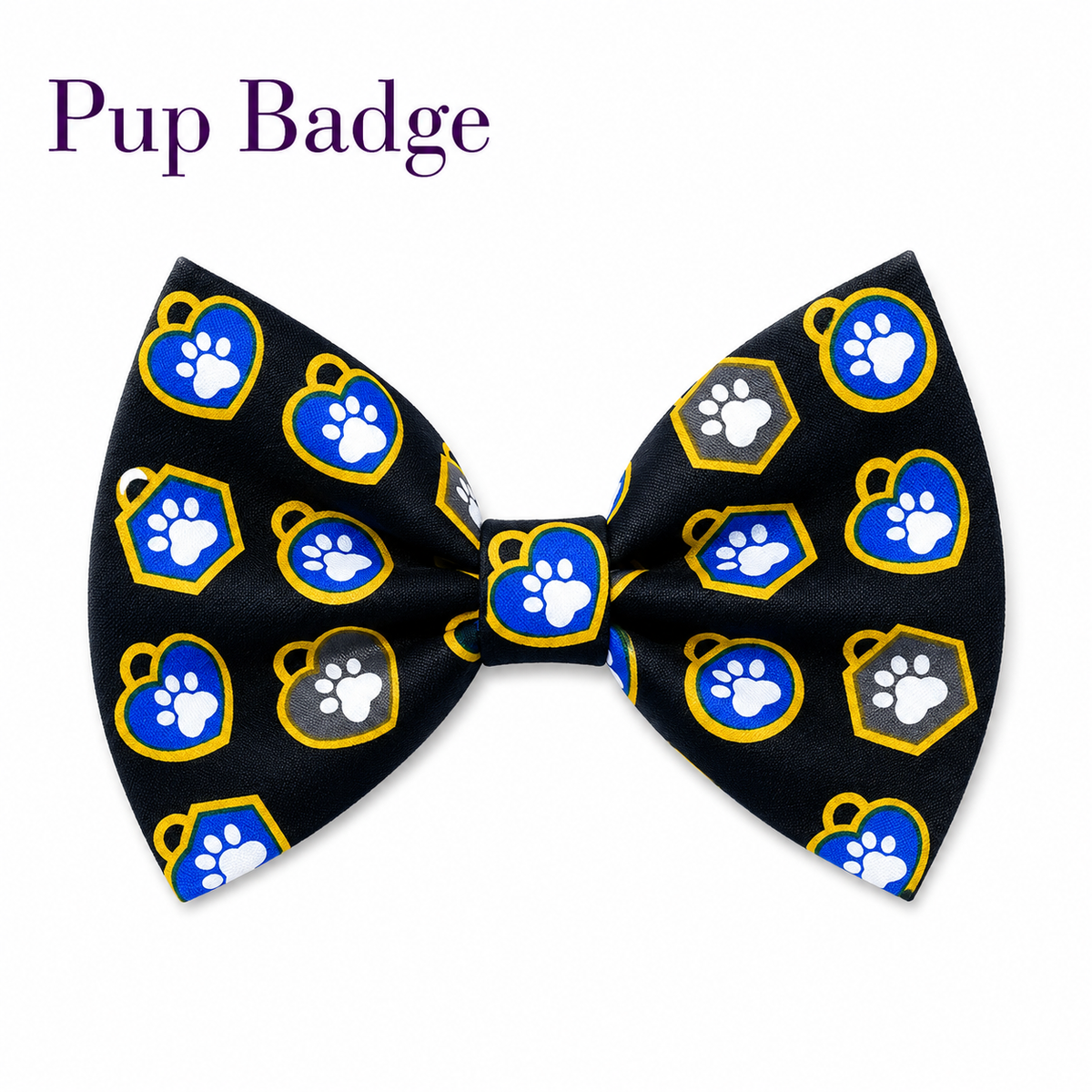 Pup Badge Bow Slip